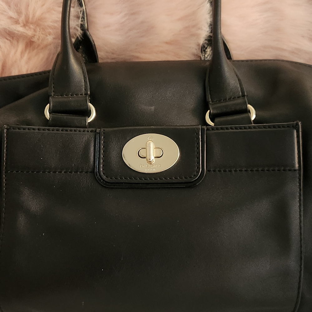 Kate Spade Black Leather Shoulder Bag